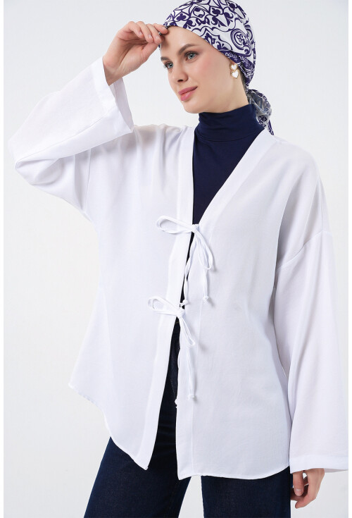 Keten Tesettür Kimono 5968