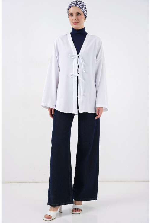 Keten Tesettür Kimono 5968