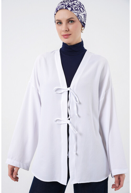 Keten Tesettür Kimono 5968