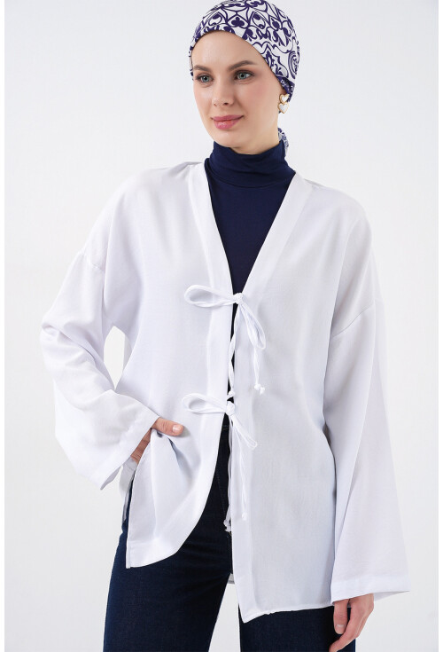 Keten Tesettür Kimono 5968