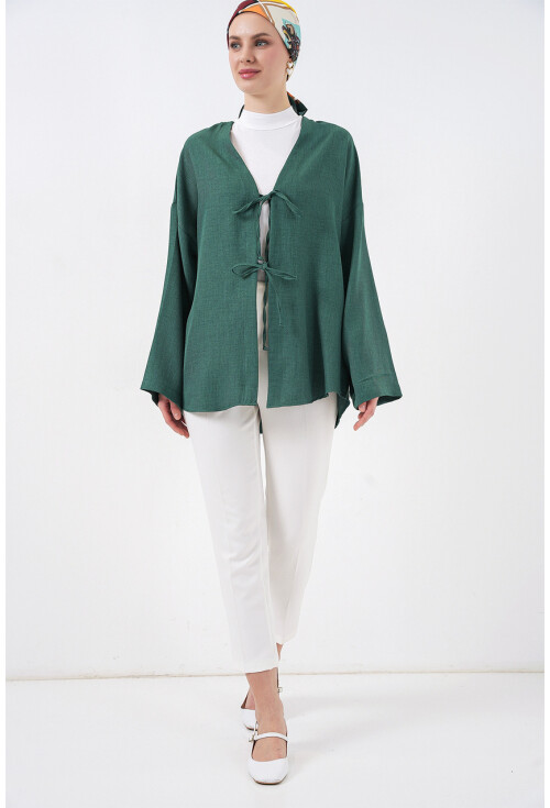 Keten Tesettür Kimono 5968