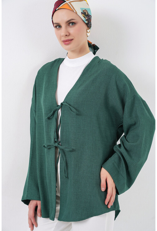 Keten Tesettür Kimono 5968