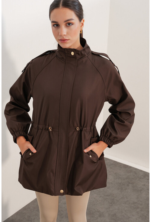 10322 Trench Coat With Drawstring Waist