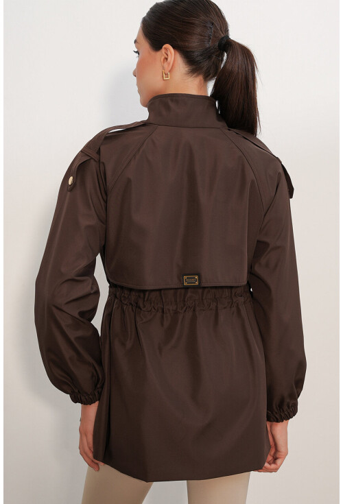 10322 Trench Coat With Drawstring Waist