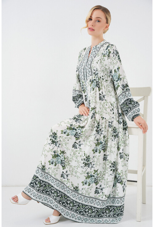 2423 Authentic Patterned Dress