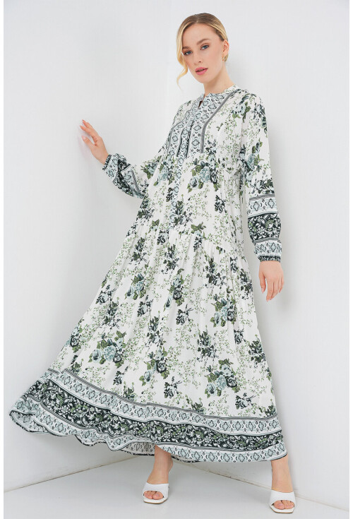 2423 Authentic Patterned Dress