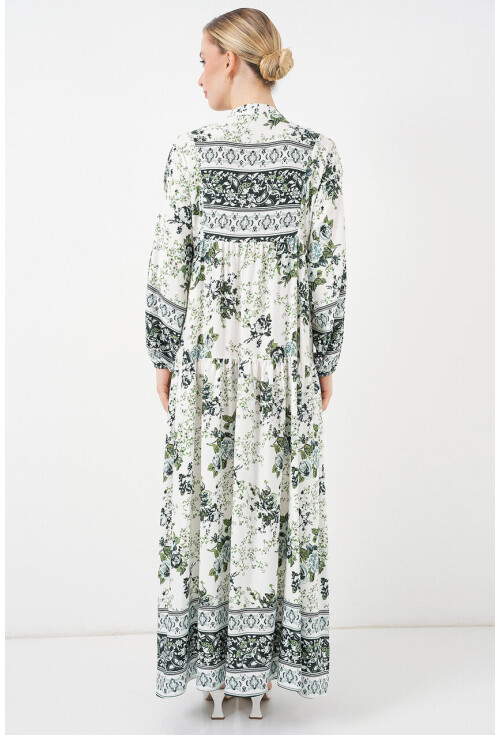2423 Authentic Patterned Dress