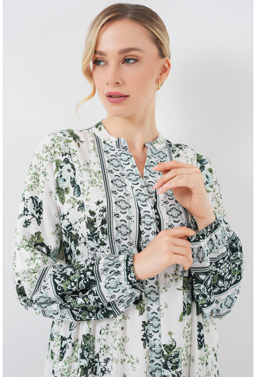 2423 Authentic Patterned Dress