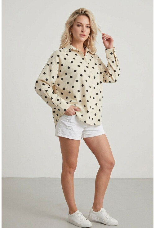 3900 Oversized Long Basic Shirt