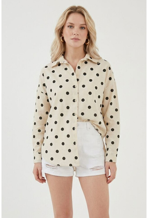 3900 Oversized Long Basic Shirt