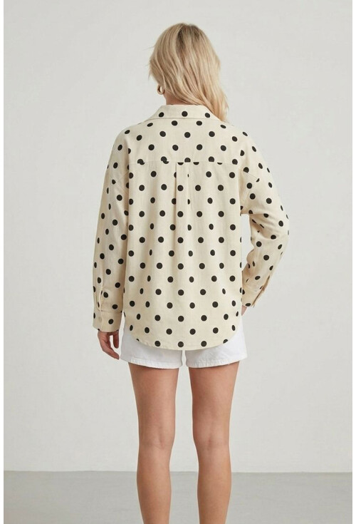 3900 Oversized Long Basic Shirt