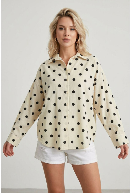 3900 Oversized Long Basic Shirt