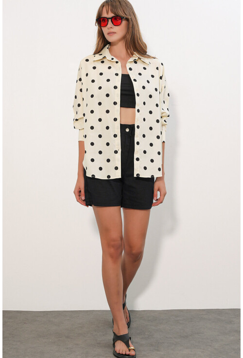 3900 Oversized Long Basic Shirt