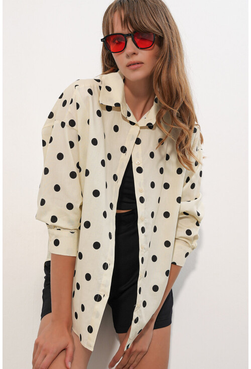 3900 Oversized Long Basic Shirt