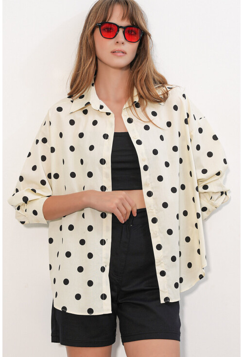 3900 Oversized Long Basic Shirt