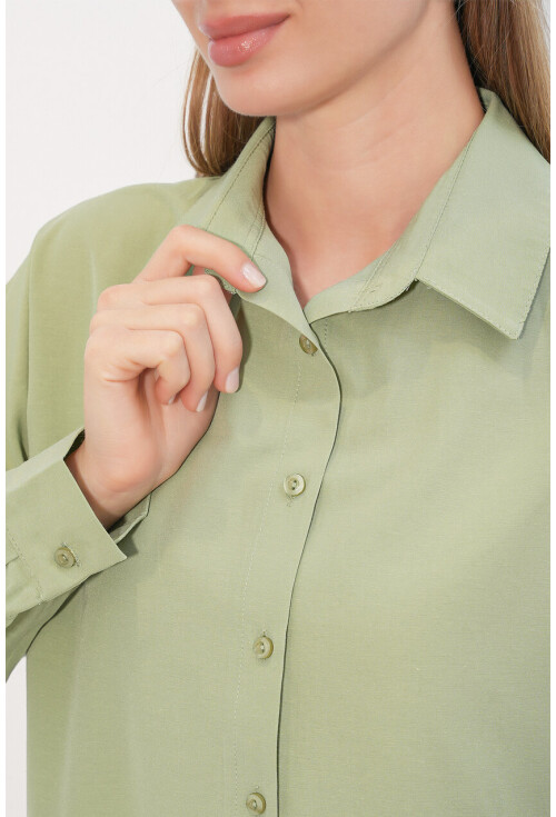 3900 Oversized Long Basic Shirt