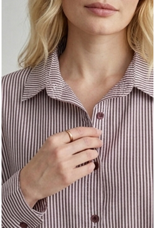 3900 Oversize Uzun Basic Gömlek