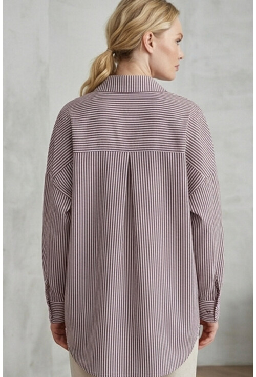 3900 Oversize Uzun Basic Gömlek