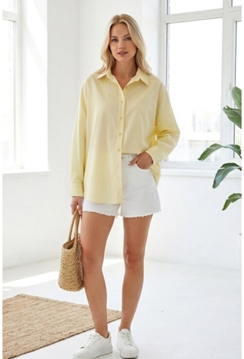 3900 Oversize Uzun Basic Gömlek