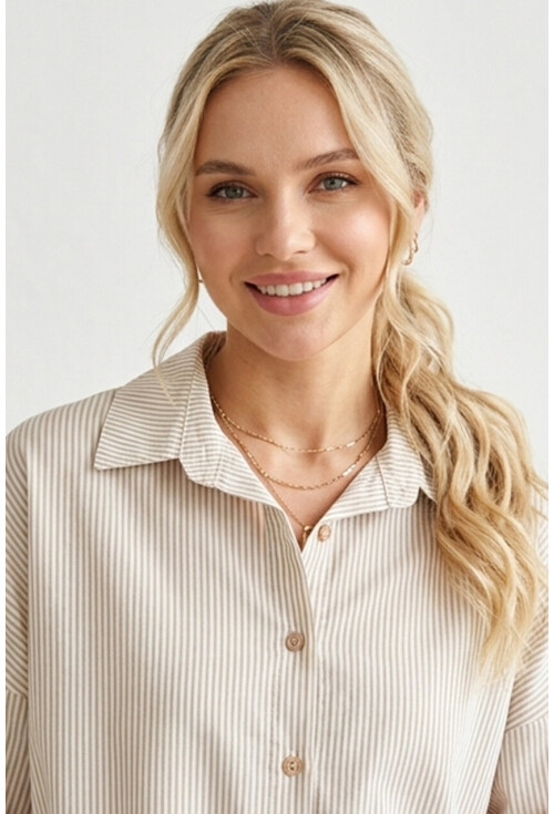 3900 Oversized Long Basic Shirt