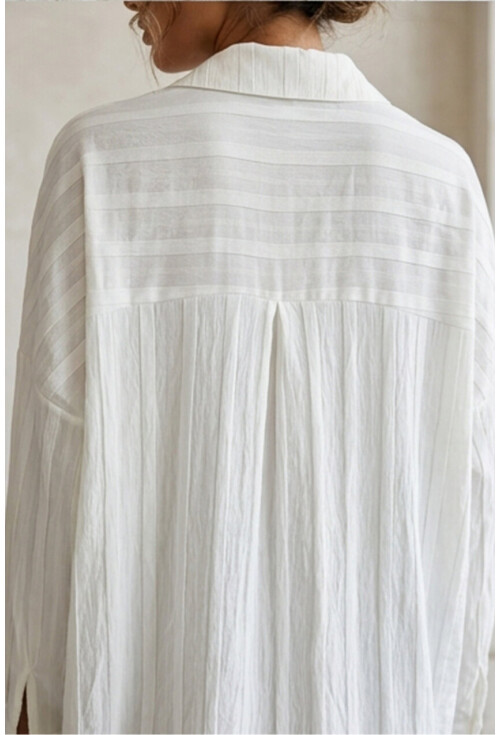 3900 Oversize Uzun Basic Gömlek