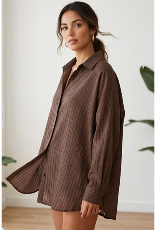 3900 Oversized Long Basic Shirt