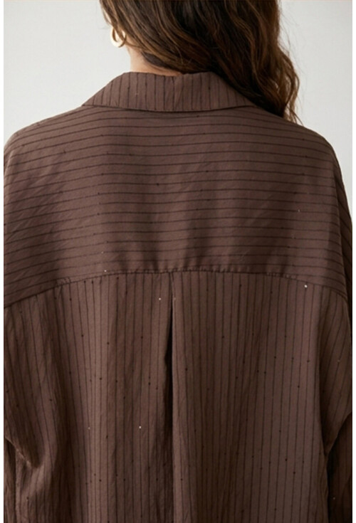 3900 Oversized Long Basic Shirt