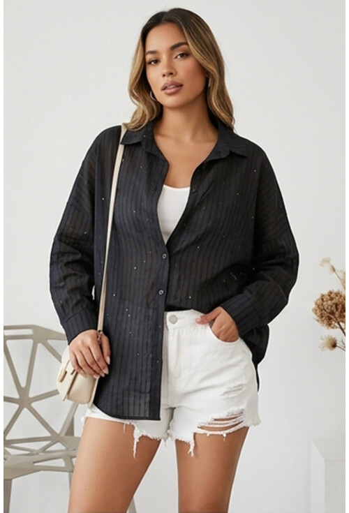 3900 Oversize Uzun Basic Gömlek