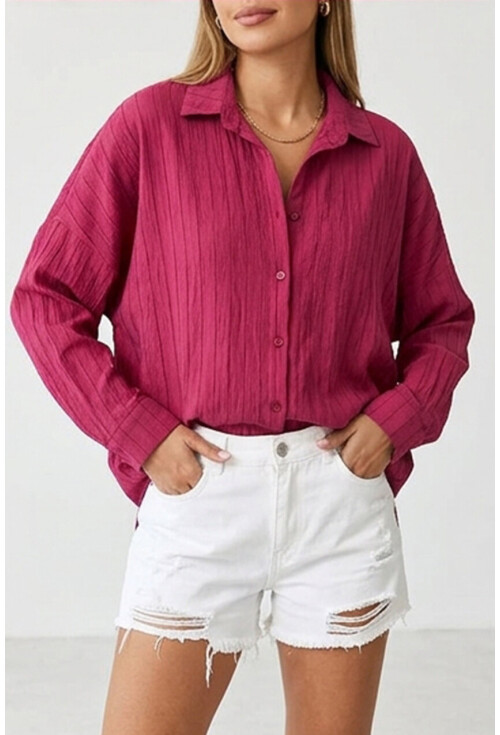 3900 Oversize Uzun Basic Gömlek