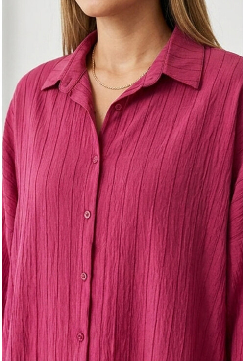 3900 Oversize Uzun Basic Gömlek