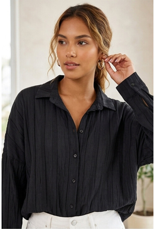 3900 Oversized Long Basic Shirt