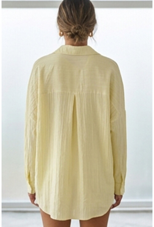 3900 Oversize Uzun Basic Gömlek