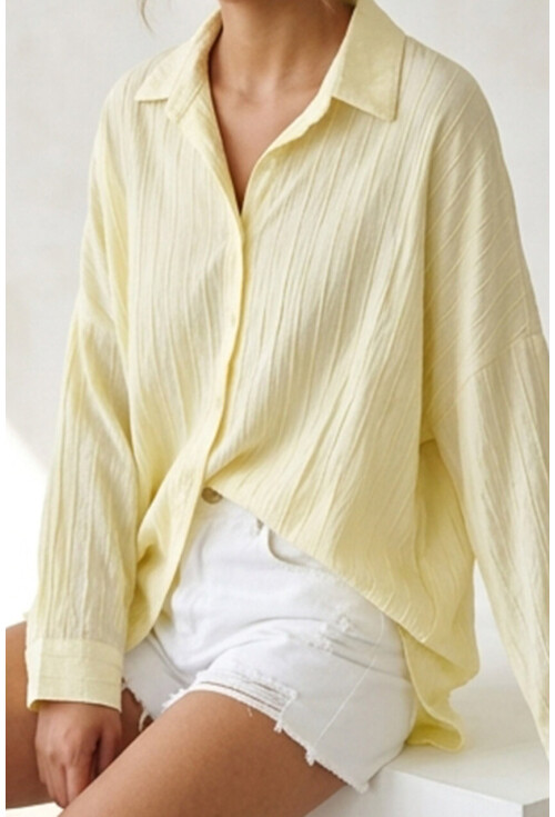3900 Oversize Uzun Basic Gömlek