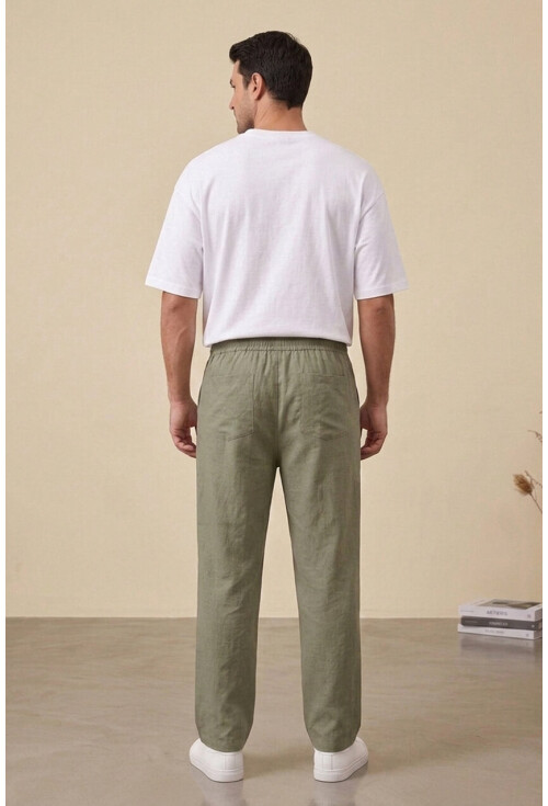 Erkek Rahat Keten Pantolon 30118