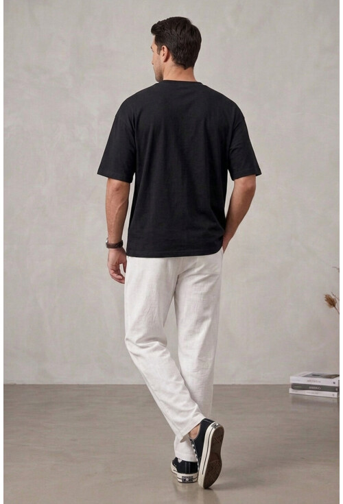 Erkek Rahat Keten Pantolon 30118