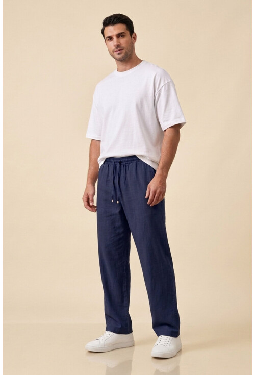 Erkek Rahat Keten Pantolon 30118