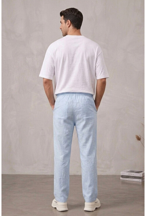 Erkek Rahat Keten Pantolon 30118
