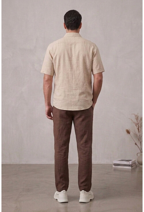 Erkek Rahat Keten Pantolon 30118