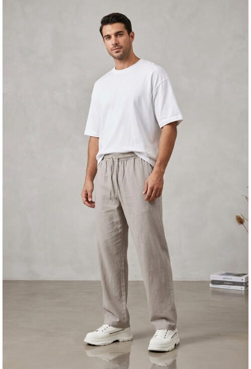 Erkek Rahat Keten Pantolon 30118