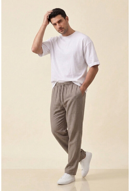 Erkek Rahat Keten Pantolon 30118