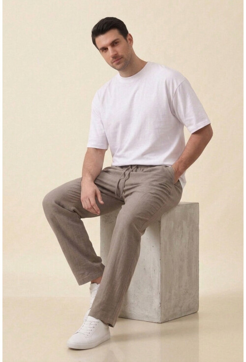 Erkek Rahat Keten Pantolon 30118
