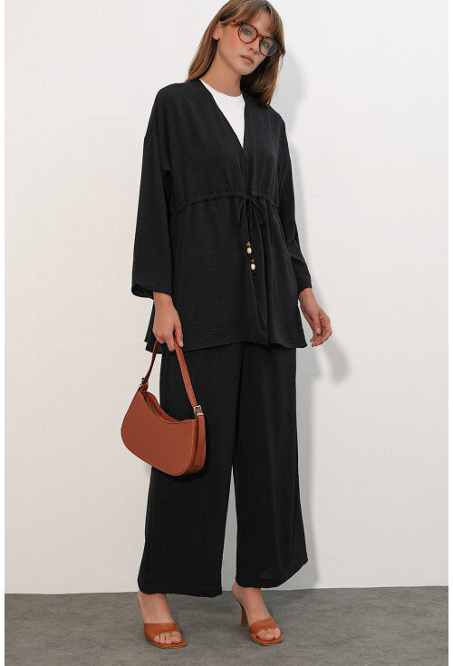 Kadın Ayrobin Kimono Pantolon İkili Takım 30101