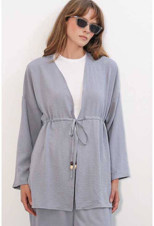 Kadın Ayrobin Kimono Pantolon İkili Takım 30101