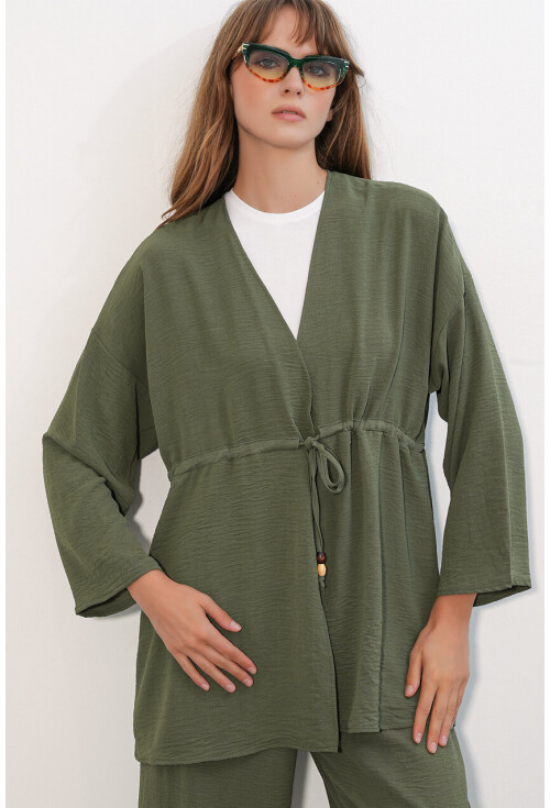 Kadın Ayrobin Kimono Pantolon İkili Takım 30101