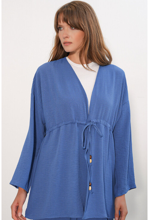 Kadın Ayrobin Kimono Pantolon İkili Takım 30101