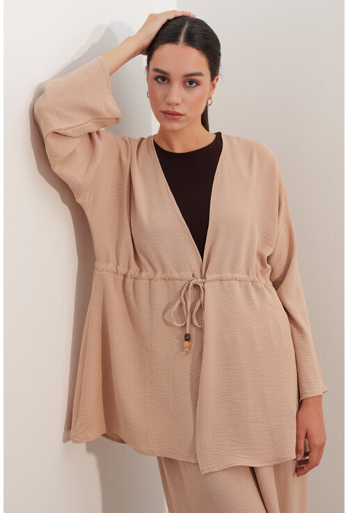 Kadın Ayrobin Kimono Pantolon İkili Takım 30101