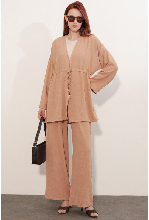 Kadın Ayrobin Kimono Pantolon İkili Takım 30101