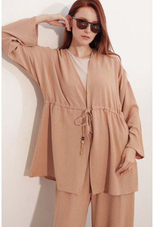 Kadın Ayrobin Kimono Pantolon İkili Takım 30101