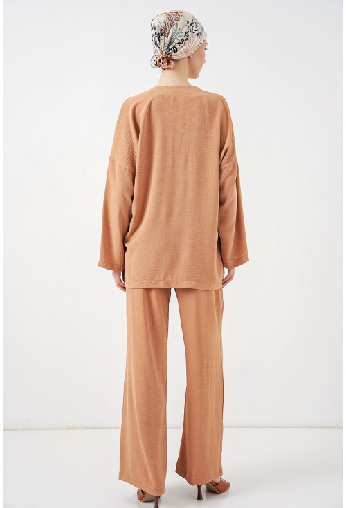 Kadın Ayrobin Kimono Pantolon İkili Takım 6739