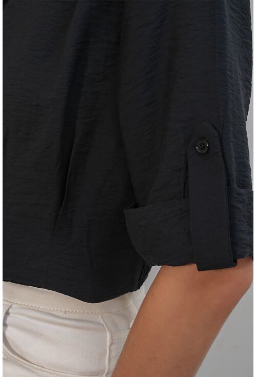 Kadın Crop Oversize Gömlek 20390